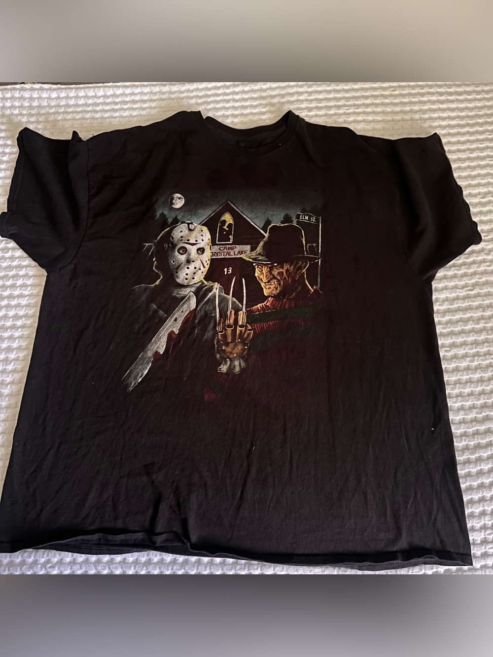 Freddy Krueger Jason Men’s T Shirt 3 XL  Halloween Nightmare On Elm Street Scary